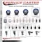 Service Caster 5'' Blue Poly Swivel 1-1/2'' Expanding Stem Caster with Brake SCC-EX20S514-PPUB-BLUE-TLB-112 - alternate 4